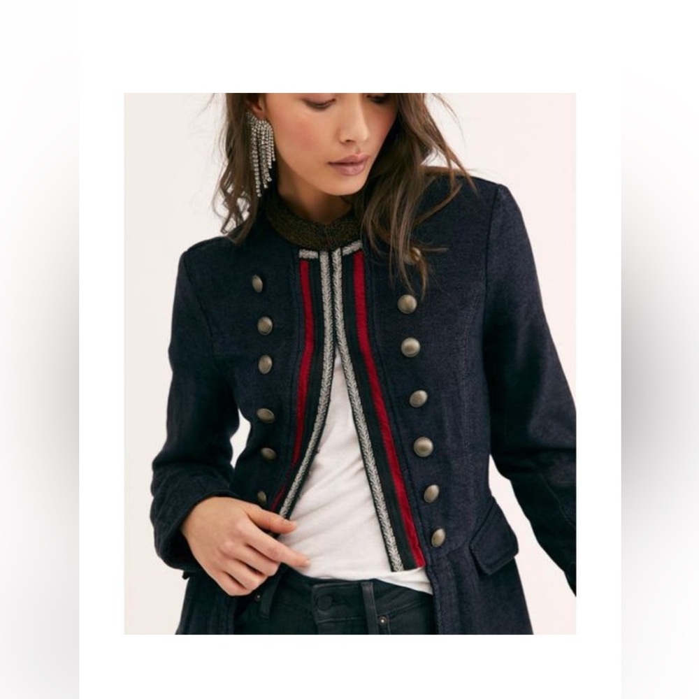 Free People Lucy Military Jacket